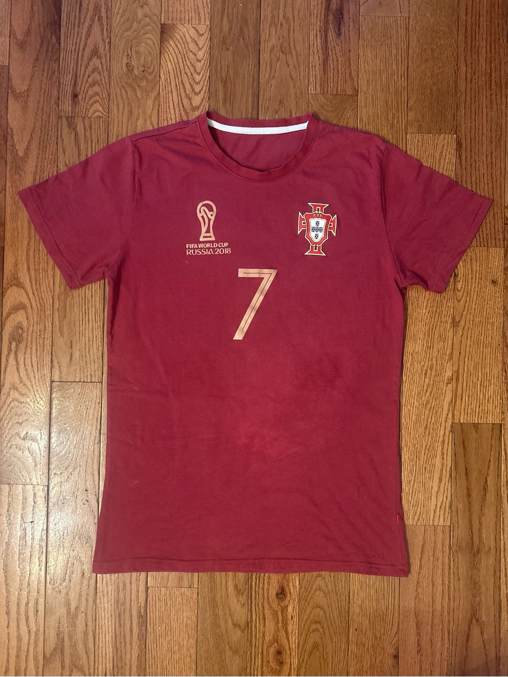 Cristiano Ronaldo Portugal 2018 FIFA World Cup Russia T-Shirt Size Medium